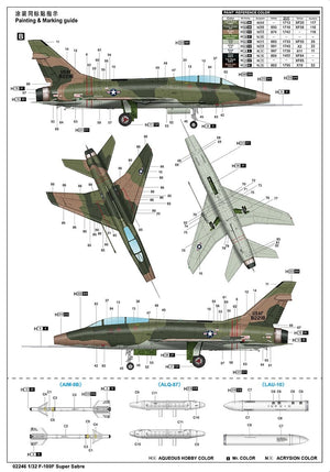 Trumpeter 02246 F-100F Super Saber 1/32 – image 17