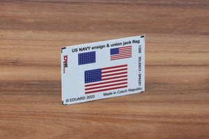 Eduard 3DL53013 US Navy ensign &amp;amp; union jack flag SPACE 1/200