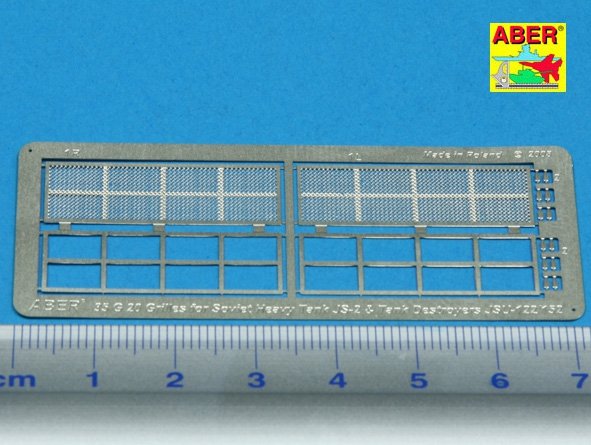 Aber 35G20 Grilles for russian tank JS-2 or JSU-122/152 1/35 – immagine 3