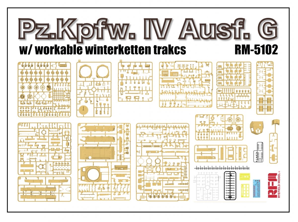 Rye Field Model 5102 Pz.Kpfw.IV Ausf.G w/Winterketten 1/35 – imagen 4