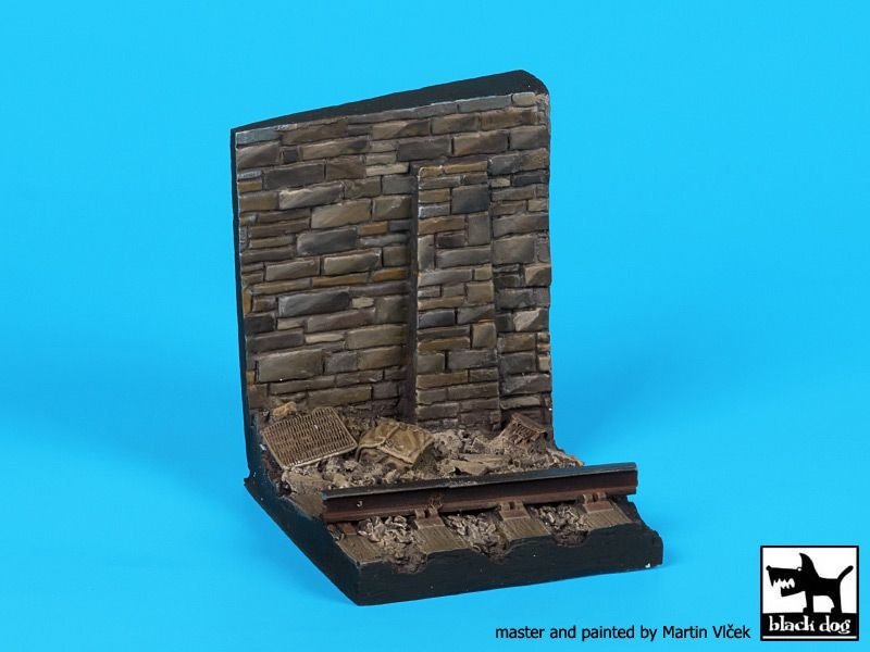 Black Dog D35098 Wall with rail base 1/35 – immagine 3