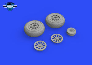 Eduard 648986 P-51B / C wheels diamond tread EDUARD 1/48 – imagen 2