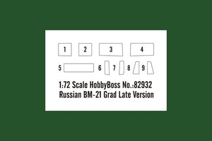 Hobby Boss 82932 Russian BM-21 &amp;quot;Hail&amp;quot; self-propelled rocket launcher late model 1/72 – image 3