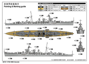 Trumpeter 06741 HMS Calcutta light cruiser 1/700 – immagine 4