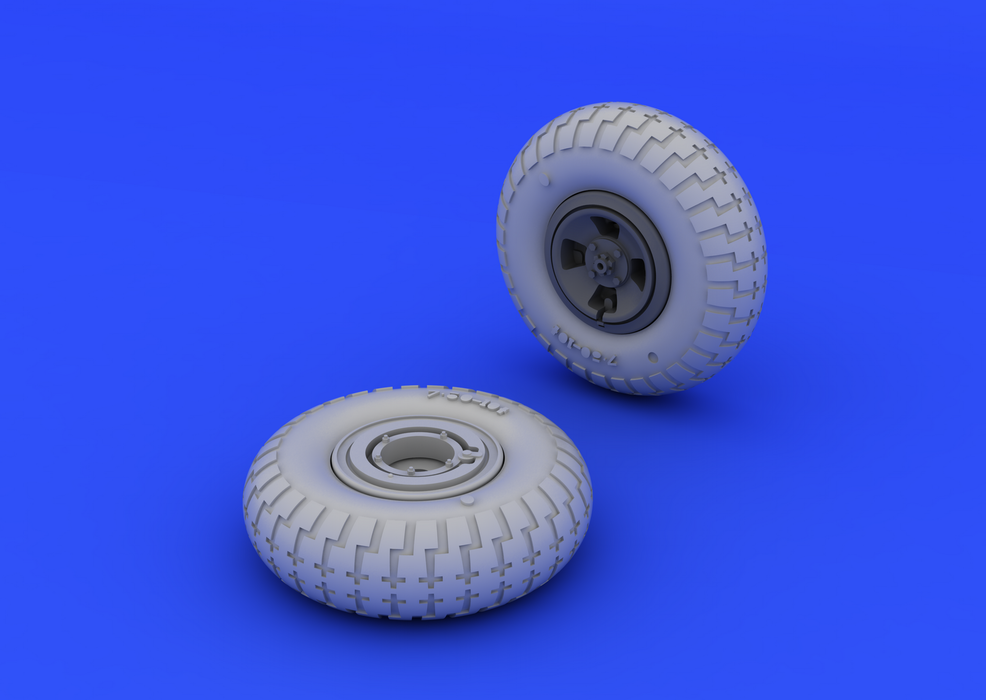 Eduard 648118 Spitfire wheels - 4 spoke w/ pattern 1/48 (EDUARD) – imagen 3