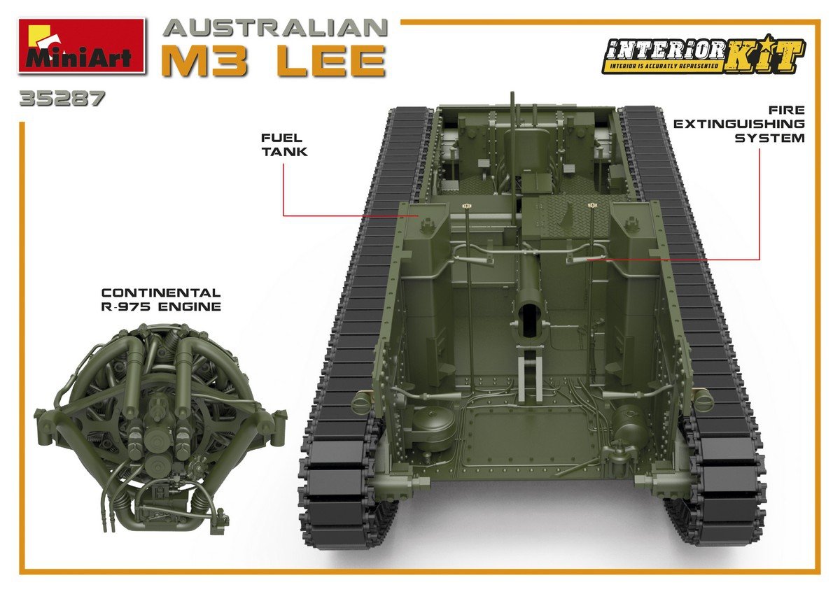 MiniArt 35287 AUSTRALIAN M3 LEE. INTERIOR KIT 1/35 – image 10