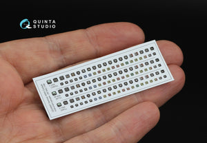 Quinta Studio QD48567 German WWII Cockpit instrument gauges 3D-Printed &amp;amp; coloured Interior on decal paper (All Kits) 1/48 – imagen 3