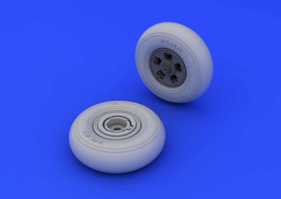 Eduard 648119 Spitfire wheels - 5 spoke, smooth tire 1/48 (EDUARD) – imagen 3