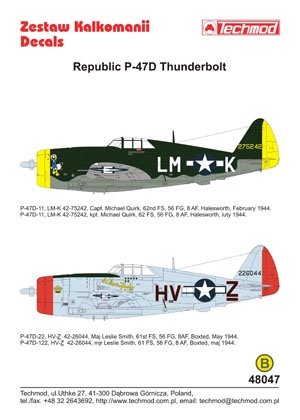 Techmod 48047 - Republic P-47D Thunderbolt 1/48 – image 2