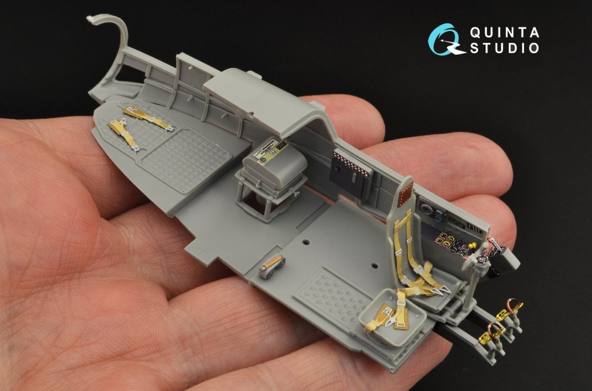 Quinta Studio QD48275 Fw 189A 3D-Printed &amp;amp; coloured Interior on decal paper (GWH) 1/48 – immagine 6