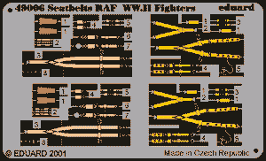 Eduard 49006 Seatbelts RAF WWII 1/48