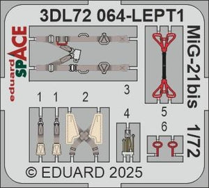 Eduard 3DL72064 MiG-21bis SPACE EDUARD 1/72 – zdjęcie 4