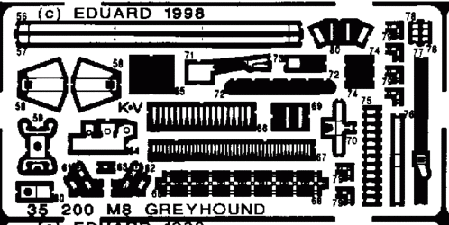 Eduard 35200 M-8 Greyhound 1/35 Tamiya – immagine 2