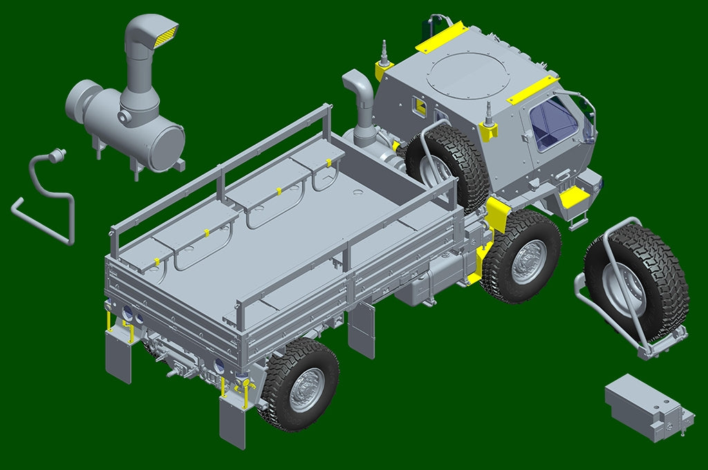 Trumpeter 01097 M1078A1P2 2.5 Ton LMTV Cargo Truck 1/35