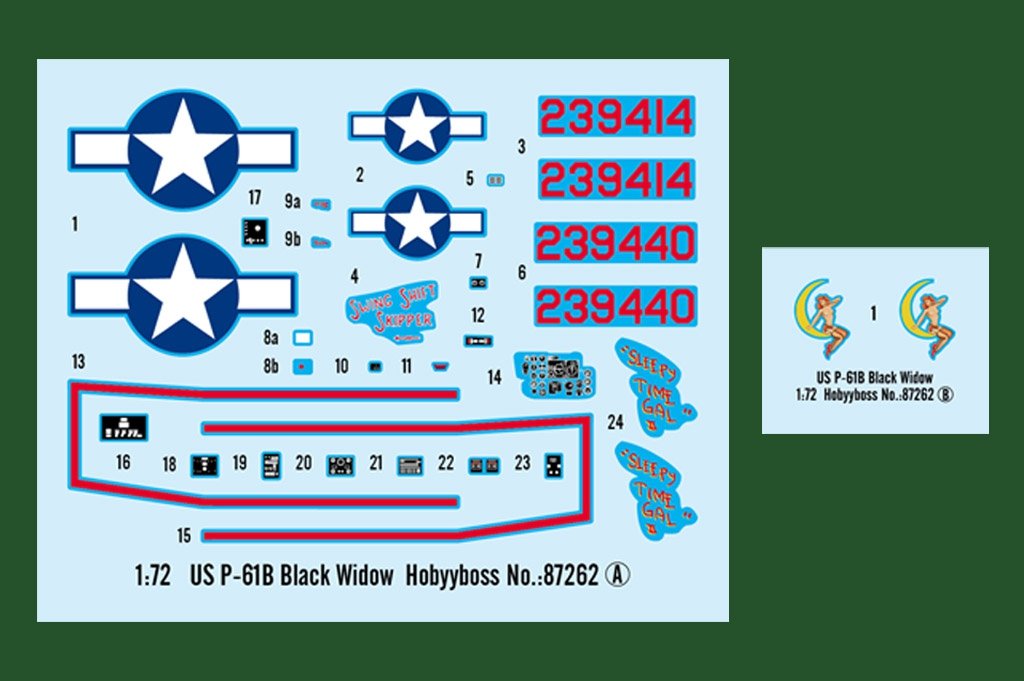 Hobby Boss 87262 US P-61B Black Widow 1/72 – imagen 4