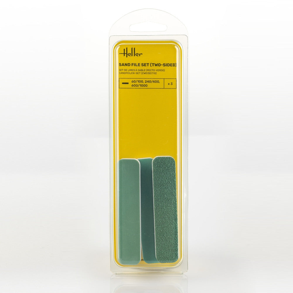 Jeu de limes à sable Heller 99002 (double face, 3 pièces)