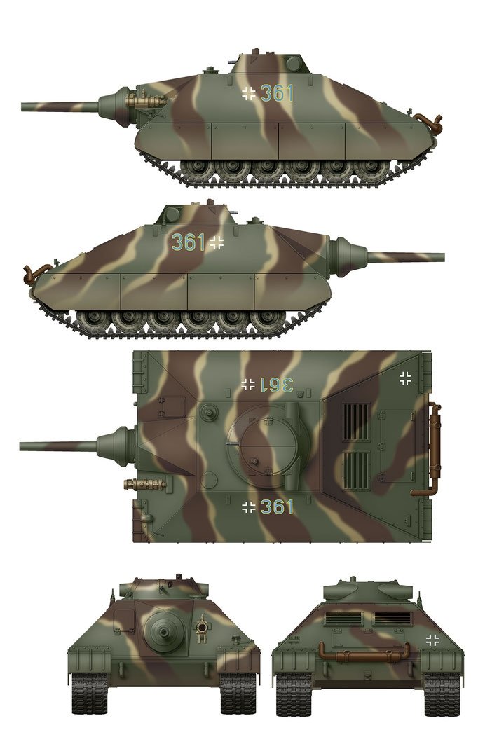 Das Werk DW35019 Schwerer kleiner Panzerkampfwagen German Heavy Tank Project 1944 (2 in 1) 1/35 – immagine 5