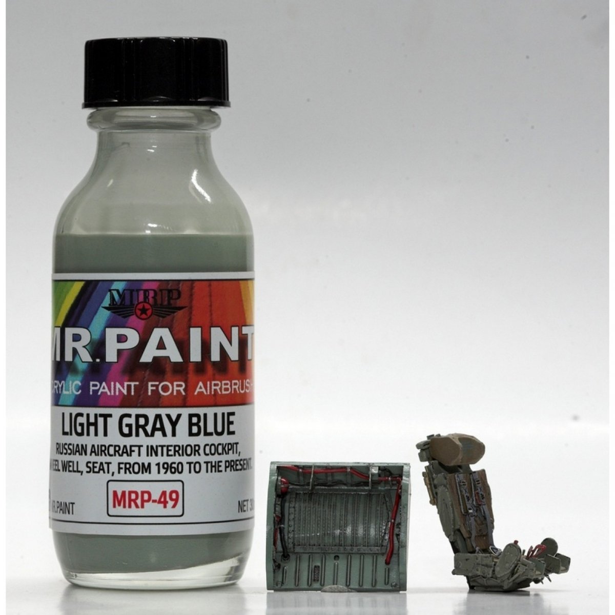 MR. Paint MRP-049 Light Gray Blue Russian aircraft cockpit 30ml – imagen 2