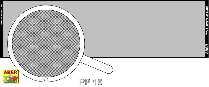 Aber PP16 Engrave plate (140 x 39 mm) - pattern 16 – immagine 2