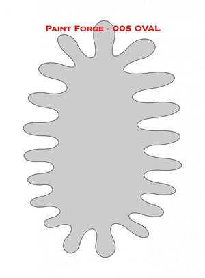 Paint Forge PFST005L STENCIL - OVAL