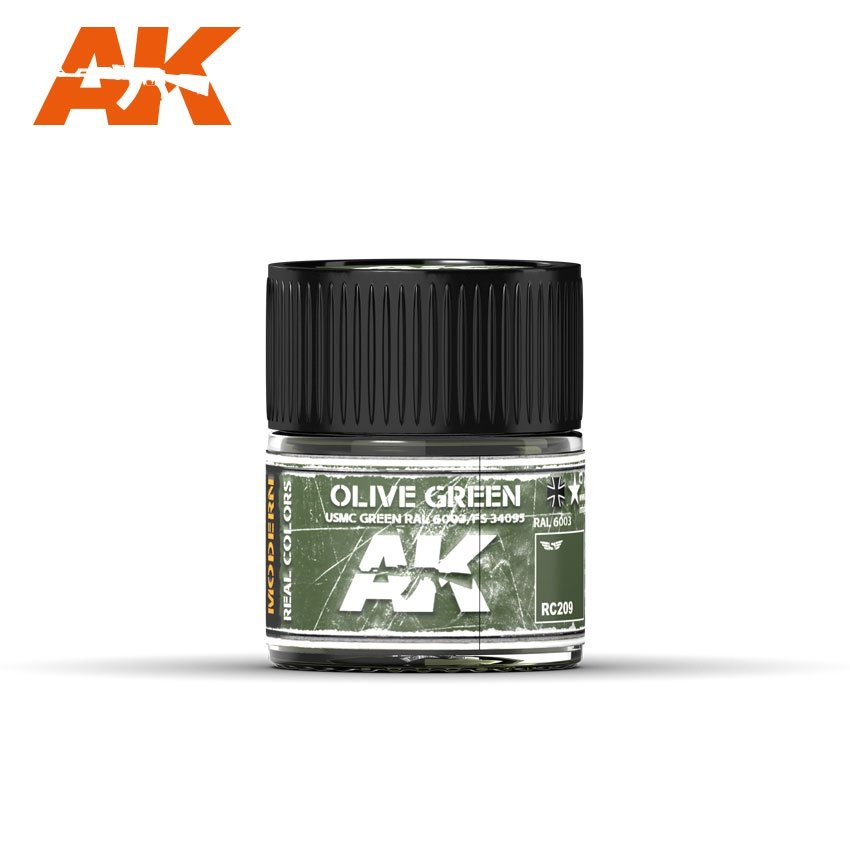 AK Interactive RC209 Vert olive/Vert USMC RAL 6003/FS34095 10 ml