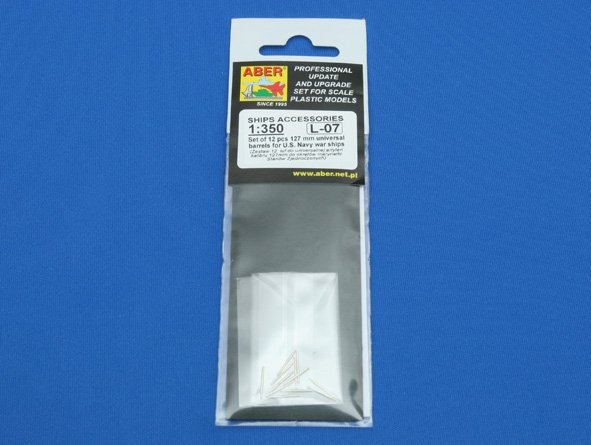 Aber 350L-07 Set of 12 pcs 127 mm universale barrels for U.S. Navy ships 1/350 – Bild 7