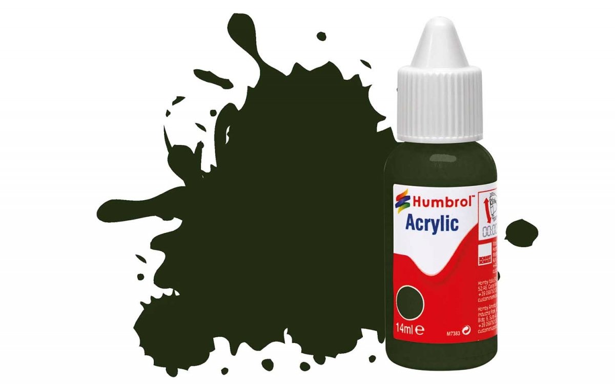 Humbrol DB0163 N° 163 Vert foncé - Satiné - 14 ml. 
