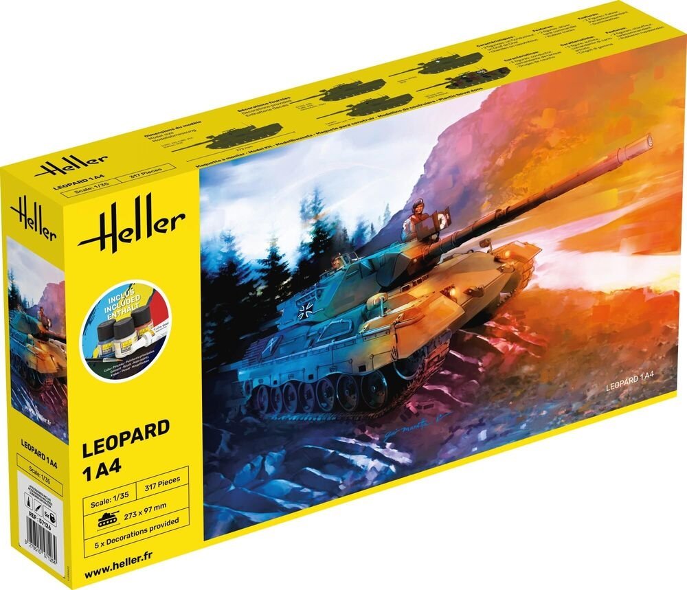 Heller 57126 Leopard 1A4 - Kit de démarrage 1/35 – image 3