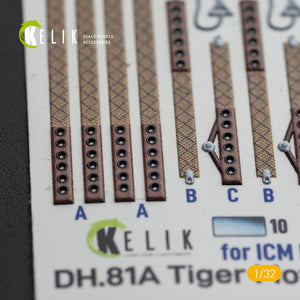 KELIK K32022 DH.81A Tiger Moth - Interior 3D Decal with 3D printed parts for ICM kit 1/32 – imagen 6