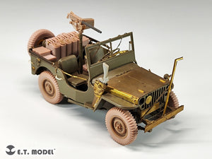 E.T. Model P35-156 U.S.Army Jeep Willys MB 1/4-ton 4x4 Truck Sagged Wheels 1/35 – imagen 8
