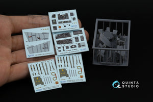 Quinta Studio QD+48485 F-4B Phantom II 3D-Printed &amp;amp; coloured Interior on decal paper (Academy) (with 3D-printed resin parts) 1/48 – Bild 2