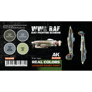 AK Interactive RCS109 WWII RAF Day Fighter Scheme 4x17ml – image 2