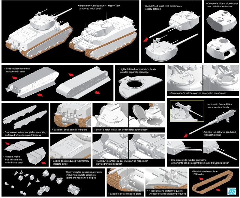 Dragon 6789 M6A1 Char lourd (1/35) – image 2