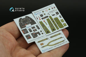 Quinta Studio QD32144 P-51D Mustang 3D-Printed &amp;amp; coloured Interior on decal paper (Trumpeter) 1/32 – immagine 3