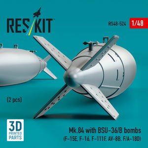 RESKIT RS48-0524 Mk.84 with BSU-36/B bombs (2 pcs) 3D Printed) 1/48 – imagen 3