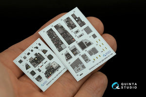 Quinta Studio QDS-48245 F-4EJ Kai 3D-Printed &amp;amp; coloured Interior on decal paper (ZM SWS) (Small version) 1/48 – immagine 4