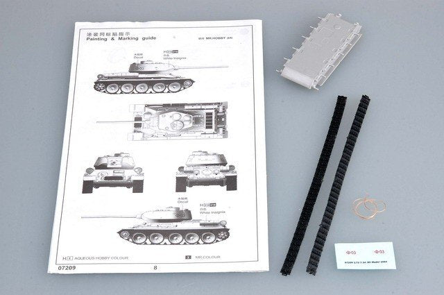 Trumpeter 07209 T-34/85 Model 1944 1/72 – zdjęcie 2