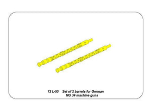 Aber 72L-50 Set of 2 barrels for German machine guns MG34 1/72 – Bild 4