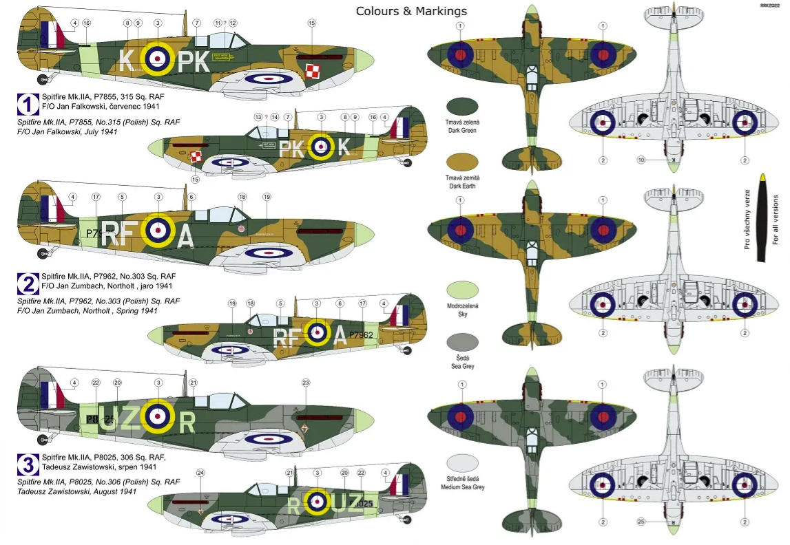 Kovozavody Prostejov KPM0303 Spitfire Mk.IIa „Polish Eagles“ 1/72 – immagine 2