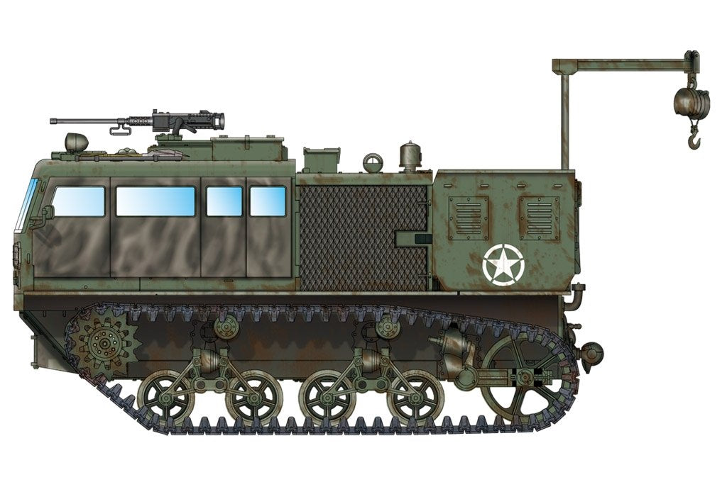 Tracteur Hobby Boss 82921 M4 à grande vitesse (155 mm / 8 pouces / 240 mm) 1/72
