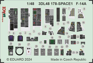 Eduard 3DL48178 F-14A SPACE GREAT WALL HOBBY 1/48 – immagine 4