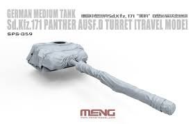 Meng Model SPS-059 German Medium Tank Sd.Kfz.171 Panther Ausf.D Turret (Travel Mode) 1/35