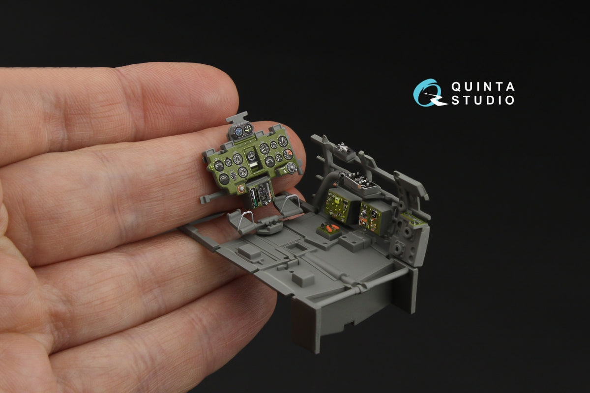 Quinta Studio QD35083 A6M2 Zero (Mitsubishi Prod.) 3D-Printed &amp;amp; coloured Interior on decal paper (Border Model) 1/35 – zdjęcie 9