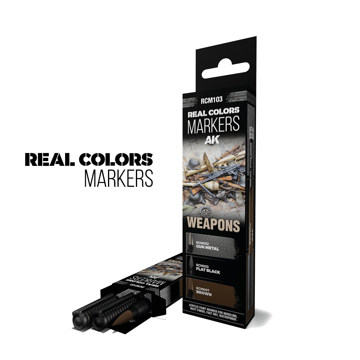 AK Interactive RCM103 WEAPONS – RC MARKERS SET RCM032 RCM033 RCM007 – imagen 2