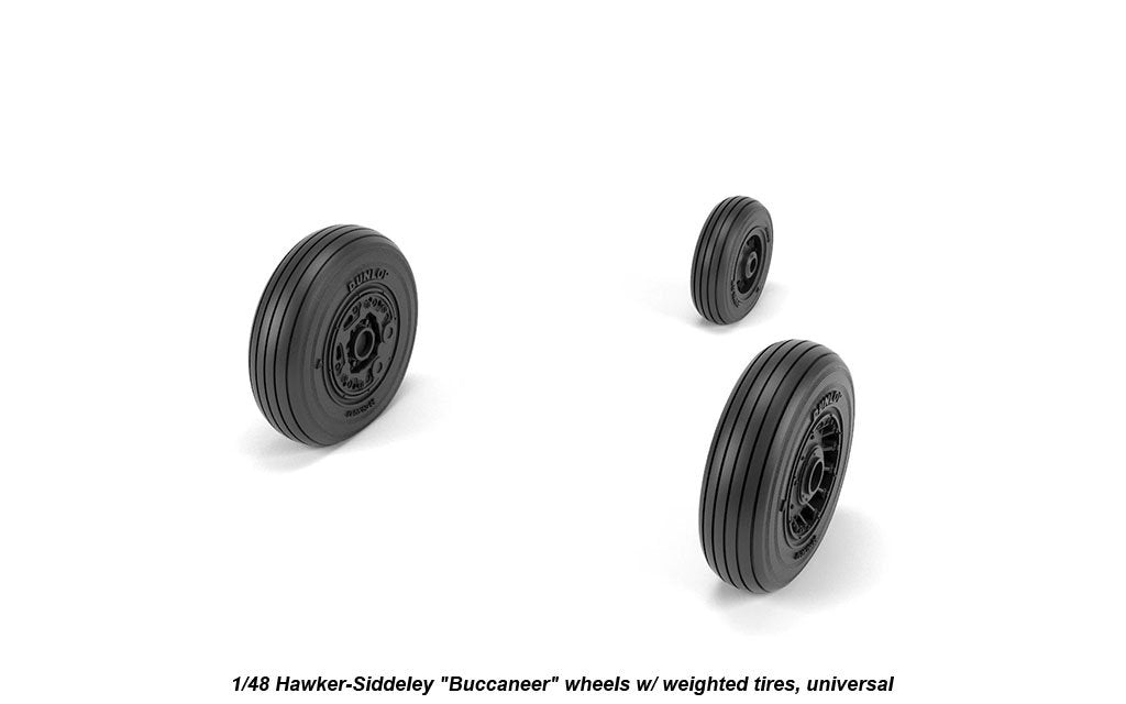 Armory Models AW48409 Hawker-Siddeley Buccaneer wheels w/ weighted tires 1/48 – imagen 2