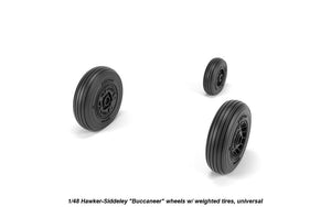 Armory Models AW48409 Hawker-Siddeley Buccaneer wheels w/ weighted tires 1/48 – imagen 2