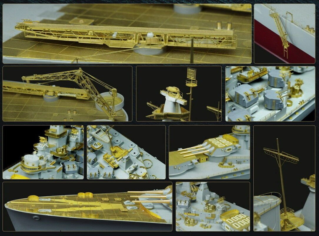Flyhawk FH350125 USS Alabama BB-60 (for Trumpeter 05307) 1/350 – zdjęcie 3