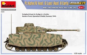 MiniArt 35333 Pz.Kpfw.IV Ausf. G Last/Ausf. H Early. NIBELUNGENWERK PROD. MAY-JUNE 1943. 2 IN 1 INTERIOR KIT 1/35 – zdjęcie 8