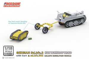 Freedom 16002 GERMAN SD.KFZ.2 KETTENKRAFTRAD &amp;amp; SD.KFZ.302 GOLIATH DEMOLITION VEHICLE 1/16 – imagen 6