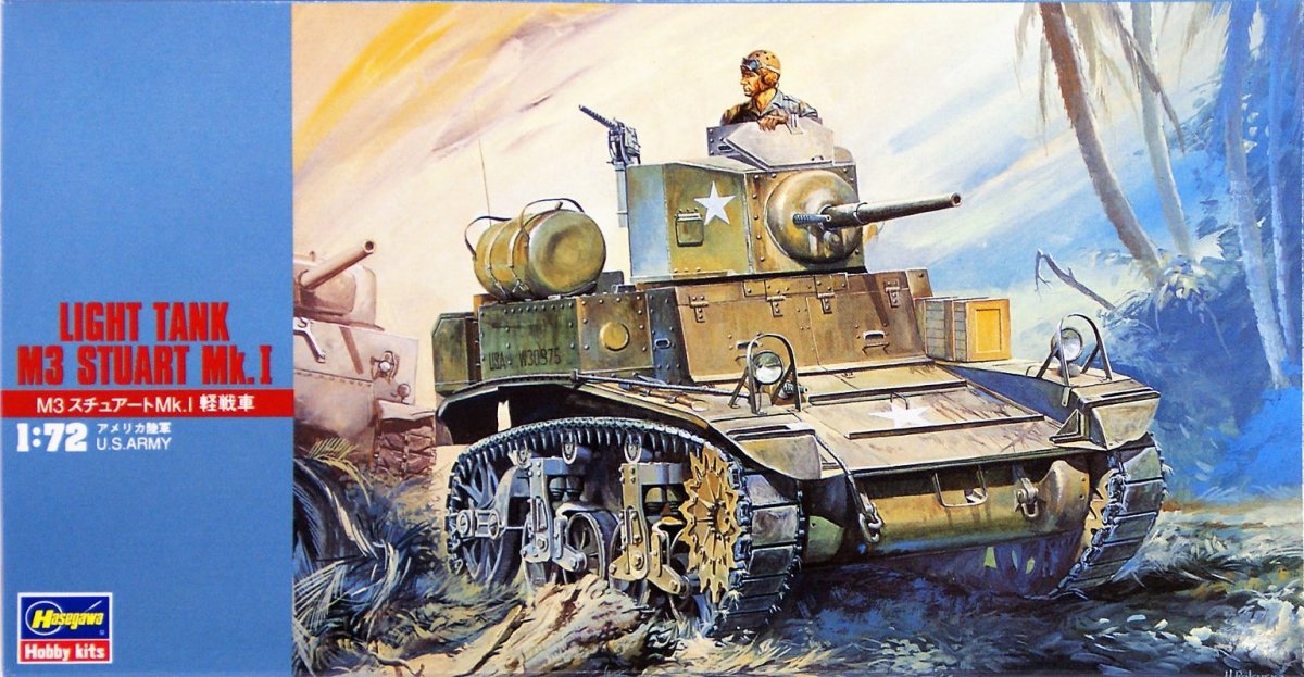Hasegawa MT03 Light Tank M3 Stuart Mk.I 1/72